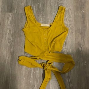 Crop top tie around